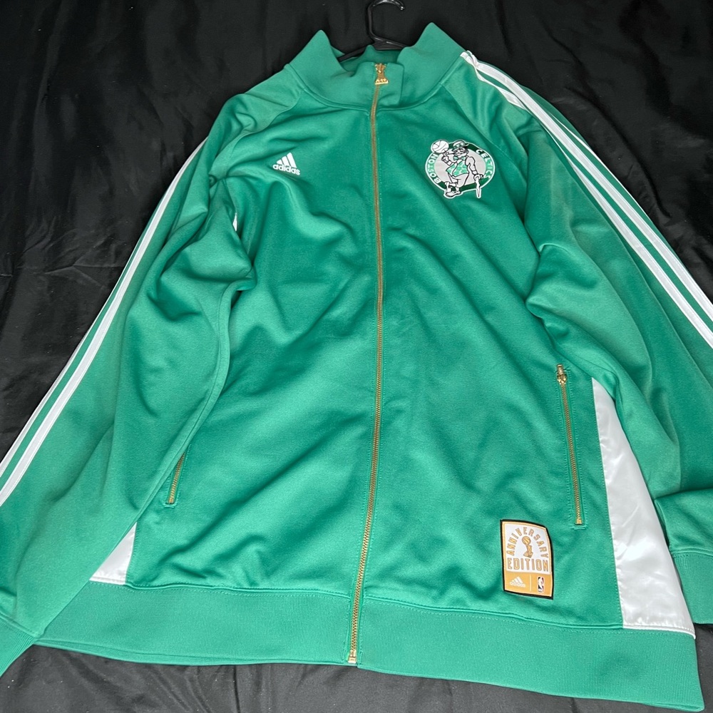 Adidas Boston Celtics anniversary edition championship jacket